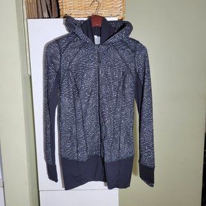 Lululemon stride jacket hoodie black gray 6
